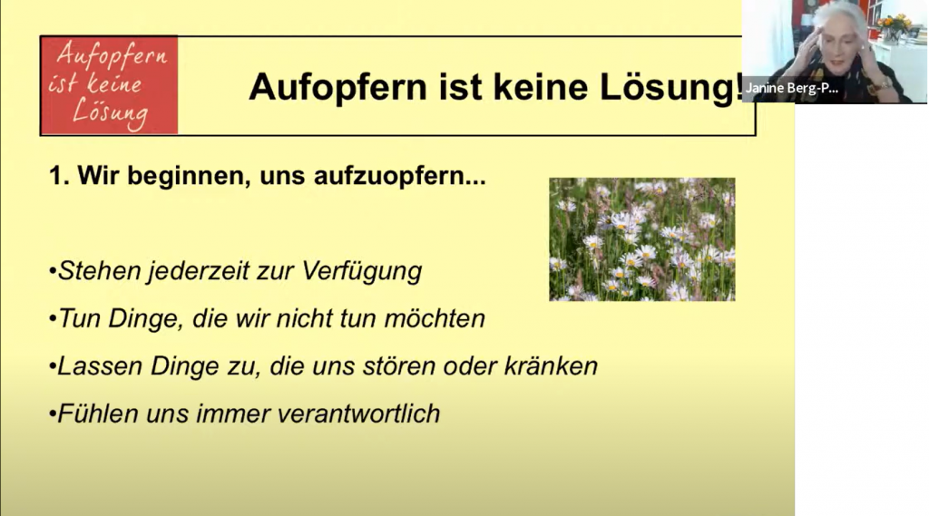 Aufopfern